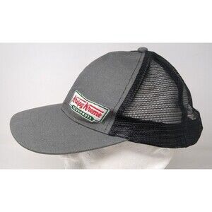 Krispy Kreme Doughnuts Donuts Employee Hat Baseball‎ Cap Trucker Mesh Golf VTG